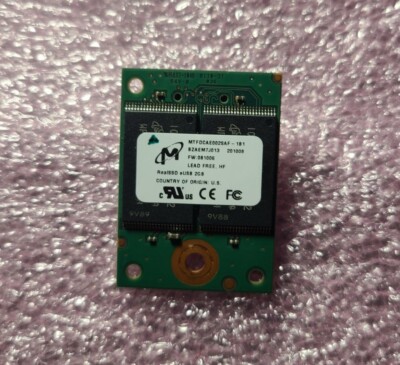 Micron MTFDCAE002SAF-1B1 RealSSD 2GB SLC USB EUSB Flash SSD Solid State Drive