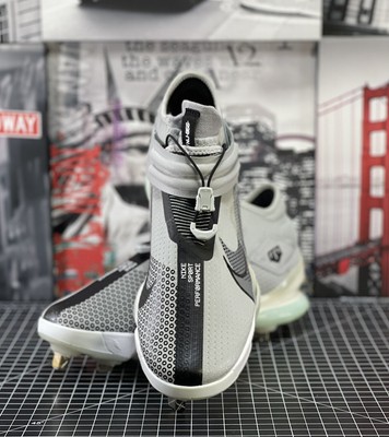 Nike Force Zoom Trout 7 Pro Mid Baseball Cleats Smoke Gray  display picture 1