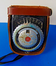 Vintage GE Exposure Meter PR-1 in Leather Case