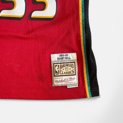 Maillot NBA Mitchell & Ness Grant Hill Pistons 1998-99 - Taille 44 - Couleur Sarcelle - Neuf