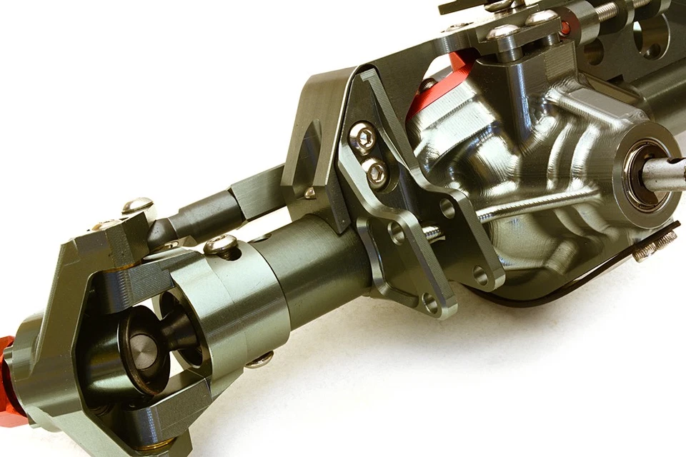 Billet Machined Complete Front Axle Assembly for Axial 1/10 RR10 Bomber 4WD - Image 3 of 4