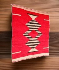 Navajo Rug Antique Native American Indian Gallup Throw Wall Hanging Weaving 1910