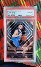 Luka doncic rookie card PSA 10 Emergent 2018 #3 Mavericks Panini Prizm 