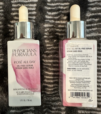 Physicians Formula Rose  All Day Oil Free Serum RoseWater BrighteningGlow-#1 + 