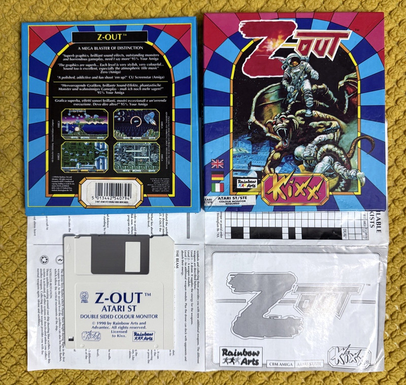 Z-OUT *ATARI ST* BOXED & COMPLETE *SUPERB CONDITION*