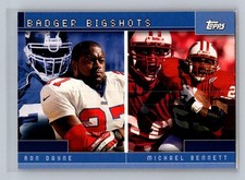 2001 Topps Chrome Combos Refractors Ron Dayne / Michael Bennett #TC14