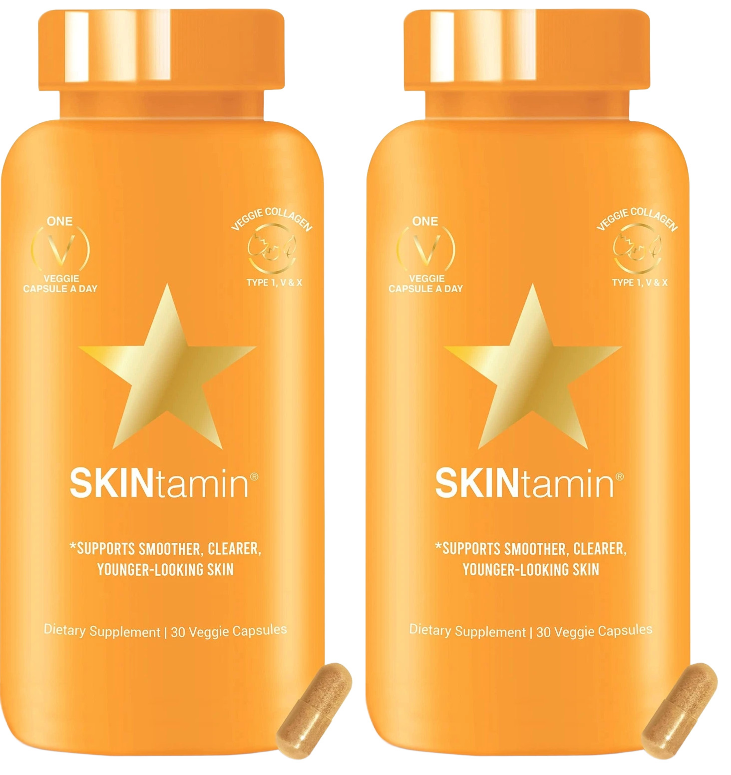 SKINtamin Women Collagen Supplement Daily Skin Vitamins Youthful Glow EXP 12/25