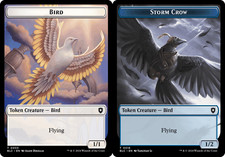 Bird (0003) // Storm Crow (0018) Double-Sided Token 0003 // 0018 Near Mint Comm