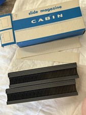Vintage CABIN Slide Magazines Set of 2  50 Capacity  Made in Japan  w/ Box