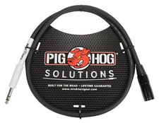 PIG Hog 3ft XLR Male to 14 TRS Electronic Cable for Audio Gear Connections