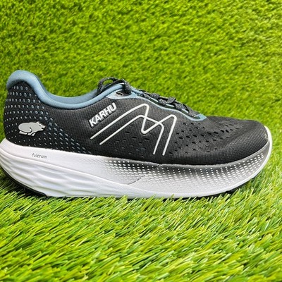 Karhu Ikoni Ortix 2.0 Womens Size 6.5 Black Blue Walking Running Shoes Sneakers