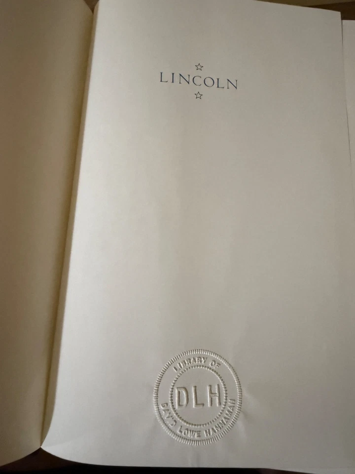 Lincoln Gore Vidal ПОДПИСАННАЯ библиотека Франклина 1-е издание кожа HC 1984 оригинальная банкнота - Изображение 4 из 4