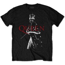 Queen Freddie Mercury Live in Concert Autorisé T-shirt Hommes