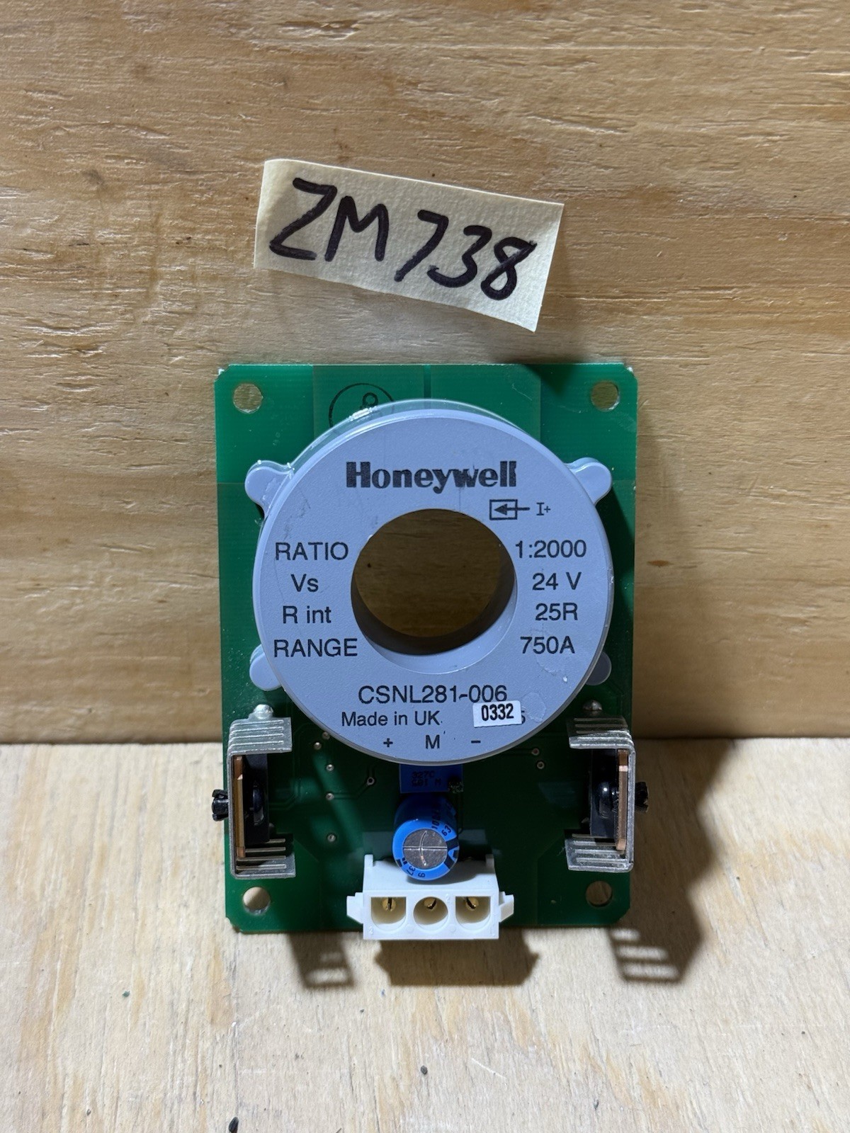 HONEYWELL CSNL281-006 CURRENT TRANSDUCER SENSOR TRANSFORMER