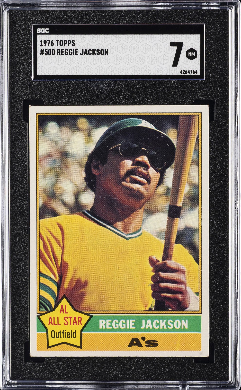 1976 TOPPS #500 REGGIE JACKSON SGC 7