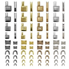 80pcs Metal Zipper Insertion Pin Kit Antique bronze, Silver, Gunblack, Gold