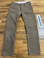 SAMURAI JEANS SJ42CP 15oz Heavy Chino Trousers One-Washed Size 33