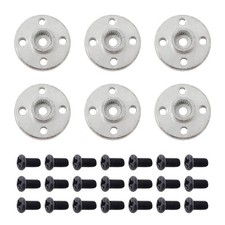 Honbay 6PCS Metal Servo Arms Horn Aluminum Round 25T Standard Servo Disc with Sc