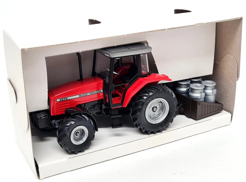 Siku 1/32 Massey Ferguson 4270 + Transporter Box 2853 Scale Model Farm Tractor - Image 3 of 4