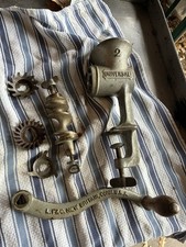 Vintage No. 2 Universal Hand Crank Meat Grinder Made in the USA