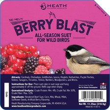 Heath Outdoor Products DD-15 Berry Blast Suet Cake, Case of 12, 0.75 lb 12 PACK