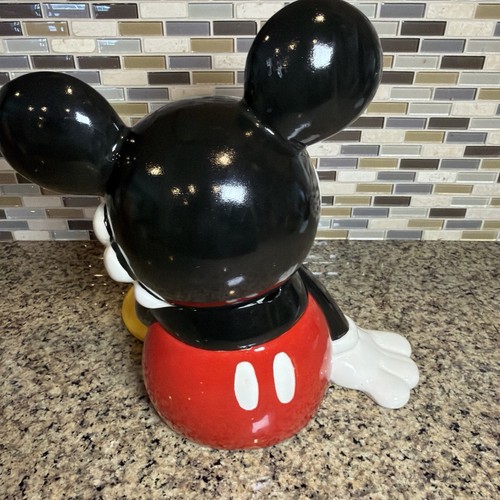 Vintage Disney Mickey Mouse Cookie Jar By Treasure Craft - 12.5” Tall - Afbeelding 10 van 17