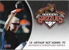 ARTHUR ACE ADAMS 2015 Choice Fresno Grizzlies #32 Wellesley, MA Astros 🔥