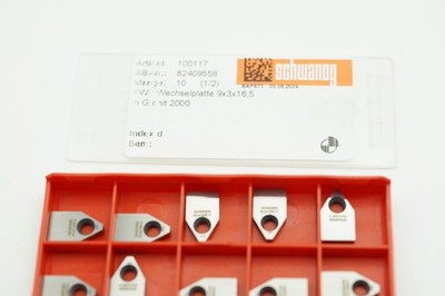 10X Schwanog 100117 PWP Wechselplatte 9x3x16,5 Granit 2000