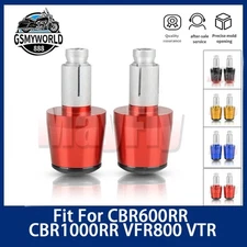 Handlebar Grips Bar Ends Plugs Cap Slider Fit For CBR600RR CBR1000RR VFR800 VTR