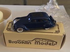 Brooklin Model 143 Metal 1934 Chrysler Airflow 4 Door Sedan Blue Brk. 7 In Box
