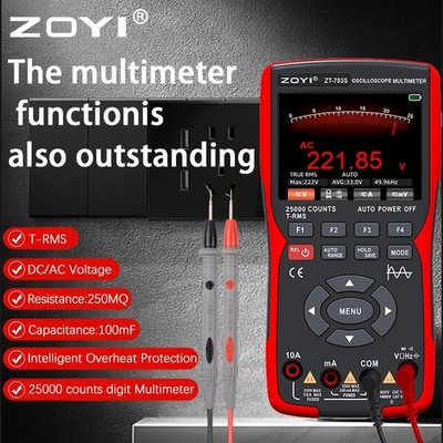 ZOYI 703S 3 in 1 Handheld Digital Oscilloscope Multimeter 50MHz
