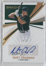 2021 Panini Immaculate Signatures Gold 14/25 Matt Chapman #IS-CH Auto 04cw
