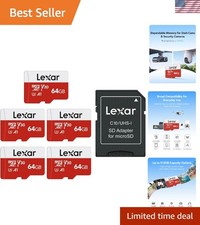 64GB Micro SDXC Card 5 Pack | Fast 100MB/s Read Speed, Durable