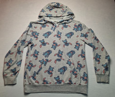 Disney Parks Women  s All Over Stitch Hoodie Sweatshirt Longsleeve Size Medium