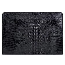 Crocodile Pattern Clutch Purse Oversized PU Leather Envelope Clutch Evening H...