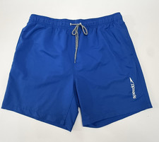 Speedo Men's Blue Swim Trunks Board Shorts Elastic Waist Pockets Size XXL
