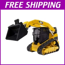 CAT Compact Track Loader Toy - Adjustable Arm, Rubber Chains