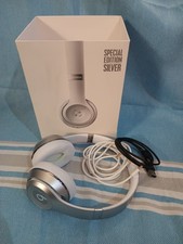 Beats Solo 3 Wireless Headphones Cables Case Light Gray Nice