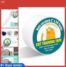 Cat Scratch Deterrent Tape 3 Inch x 30 Yards Clear Double Sided Furniture