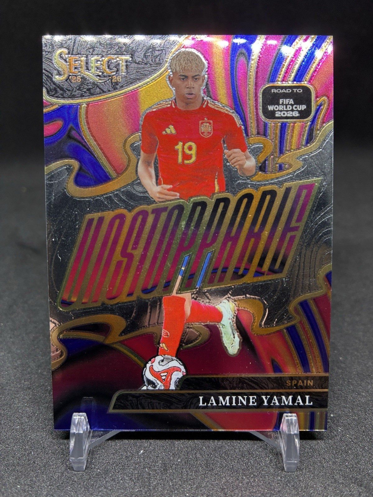 Panini Select Road to FIFA World Cup Lamine Yamal Spain Unstoppable #22 Silver