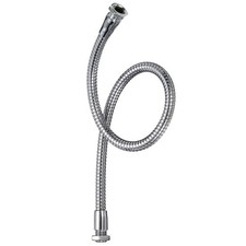 15.7" Universal Gooseneck Hose, 1pcs M10 Fine Thread Chrome Color 8mm