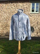 Henri Lloyd Men's Light Blue Cotton 'Firm' Football Hooligan Jacket Size M