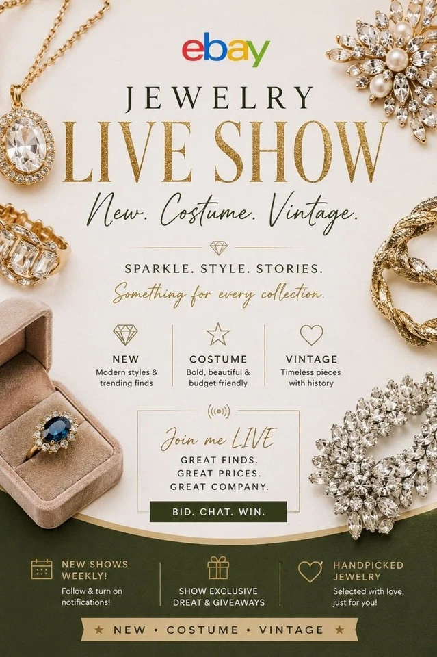 Vintage & Costume Jewlery LIVE