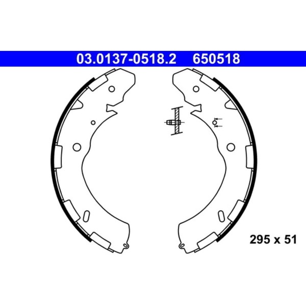 Bremsbackensatz ATE 03.0137-0518.2 FüR Fiat Fullback Pick-Up-image
