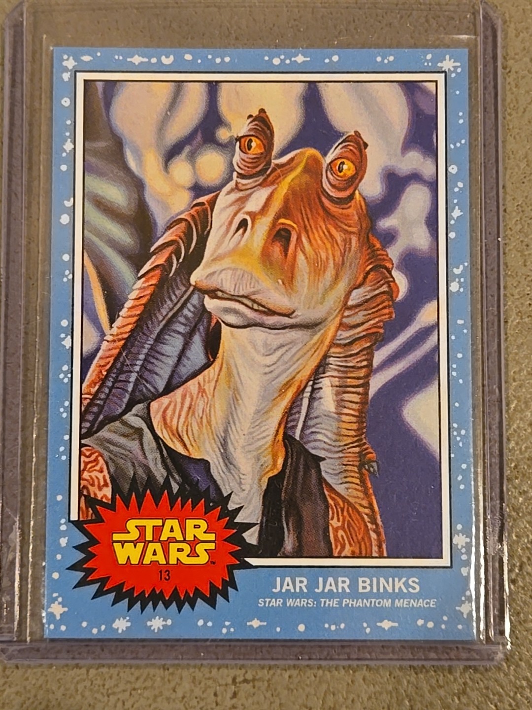 2019 Topps STAR WARS "LIVING SET" #13 Jar Jar Binks - The Phantom Menace