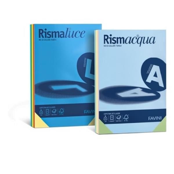 Carta Colorata Rismaluce Favini - A4 - 200 g - A67X114 (Assortiti Forti Conf. 12 - Immagine 2