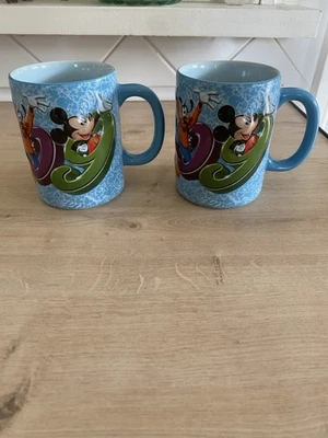 Walt Disney World X2 Mugs Raised 3d Design Disney Parks 2009 - Image 1 of 4