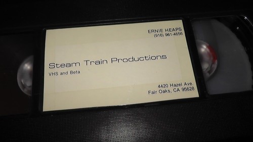 vhs cassette tape video 1988 cumbres toltec ernie heaps trains steam locomotives