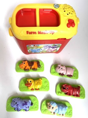 Leap Frog Farm Animal Mash Up with 6 Animals Sounds Tested Works Mix Toddler Toy