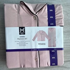Member's Mark Women's Pink Notch Collar Pajama Set Size XXL